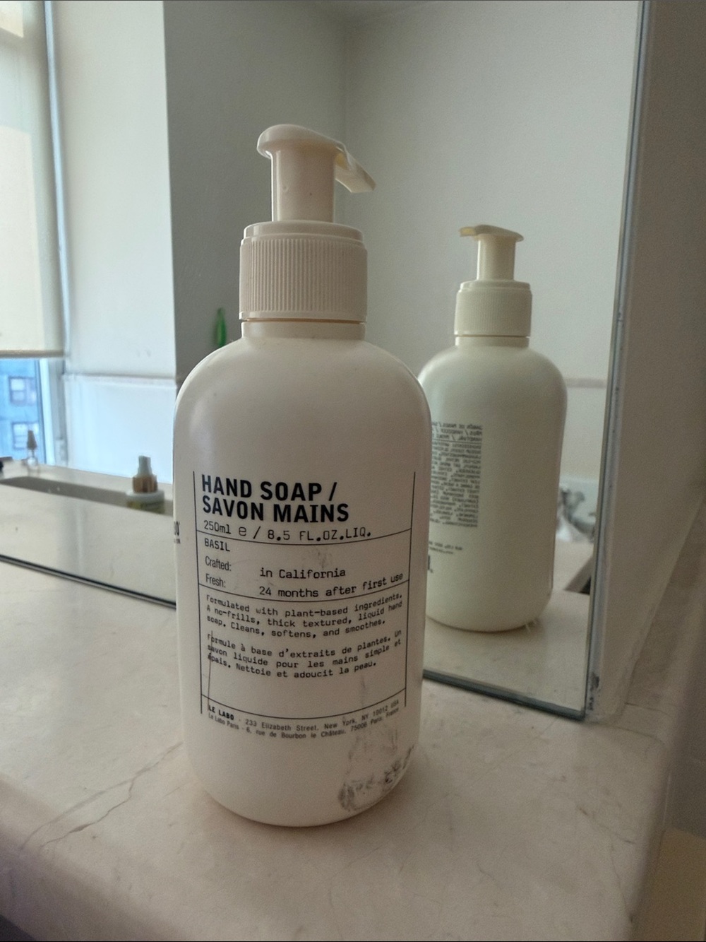 NWT Le Labo Hand Soap Pump Bottle - Cream